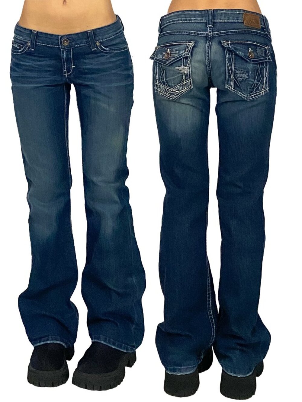 bke stella low rise bootcut jeans